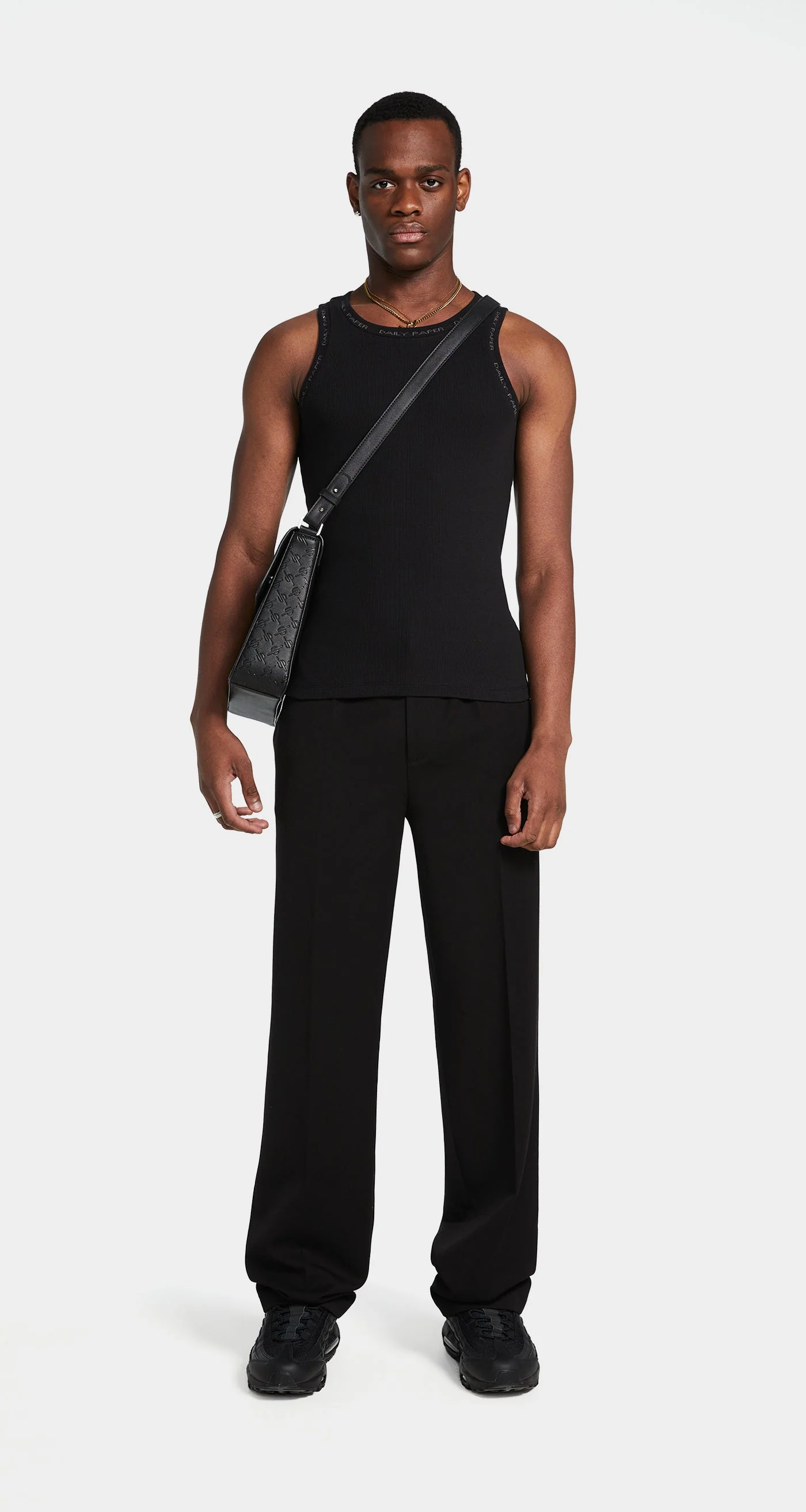 Black Erib Tank Top - Image 4