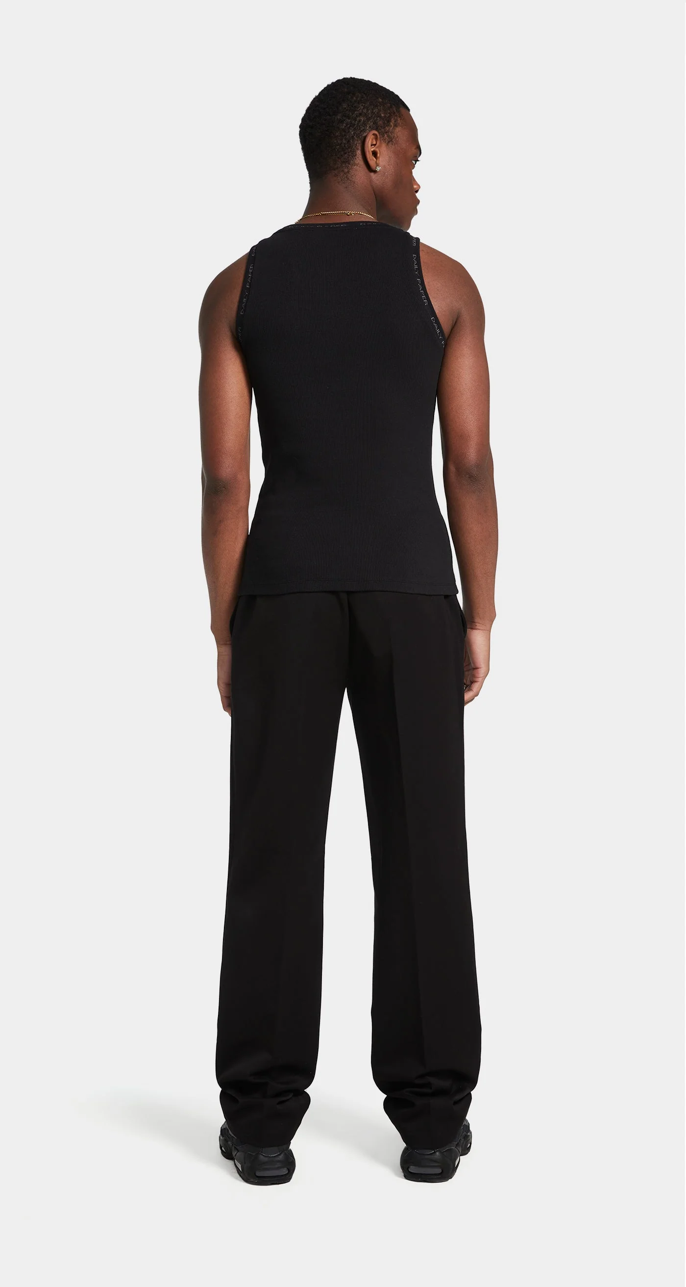 Black Erib Tank Top - Image 5