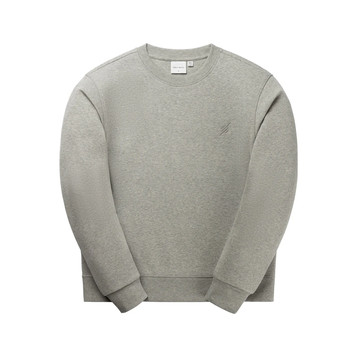 Grey Melange Mono Rib Sweater - Image 4
