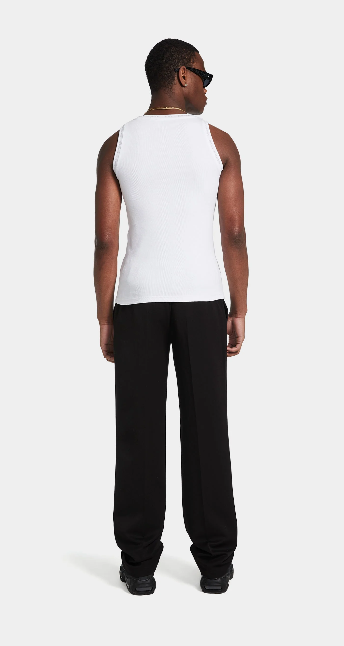 White Erib Tank Top - Image 4